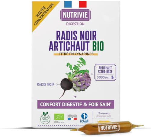 Ampoules Radis Noir et Artichaut BIO