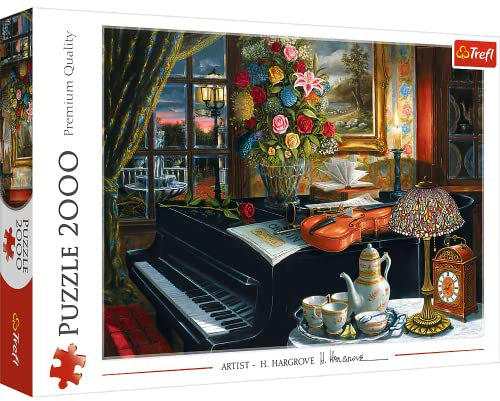 Trefl, Puzzle, I suoni della musica, 2000 Elementi, strumenti, interni, musica, divertimento creativo, puzzle colorato, riduzione dello stress, puzzle classico, puzzle per adulti e Bambini dai 12 anni