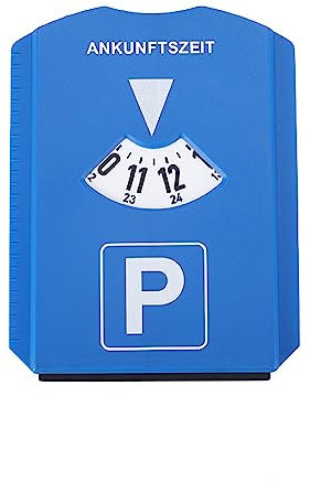 1 Stück Parkscheibe für Autos, Parkscheibe mit Eiskratzer für Auto und Motorrad Parkuhr