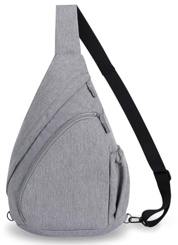 HUA ANGEL Bolsa de Pecho Mujer Hombre Con Correa Ancha Casual Mochila Bandolera Pequeña Bolso Cruzado Deporte Universidad Viaje Trabajar Pickleball Marcha