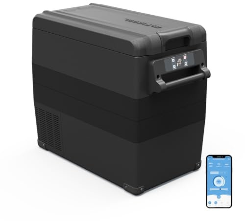 Alpicool NCF55 55L Kompressor Kühlbox 12V tragbarer Mini-Kühlschrank elektrische Gefrierbox klein Gefrierschrank für Auto camping, Lkw, Boot, -20℃ bis 20℃(Schwarz)