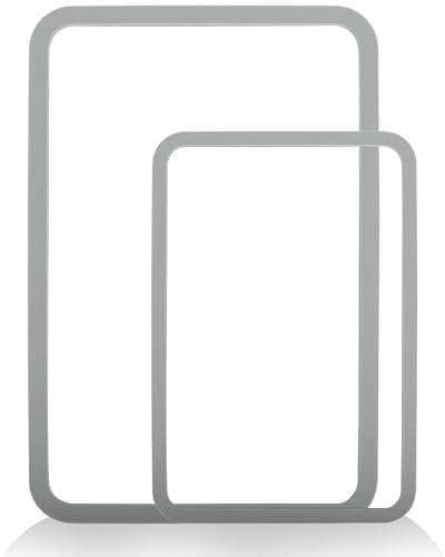 Cutting Board, Tempered Glass Cutting Board with Silicone Edges, Chopping Board for Kitchen Counter, Heat Resistant, Non-Slip and Easy to Clean