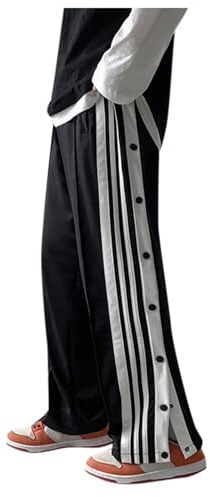 Generisch Reha Hose Herren Damen Seitlich Zu Öffnen Druckknöpfen Jogginghose Weites Bein Sweathose Sporthose Fitness Trainingshose Open Leg Jogger Freizeithose Mit Taschen