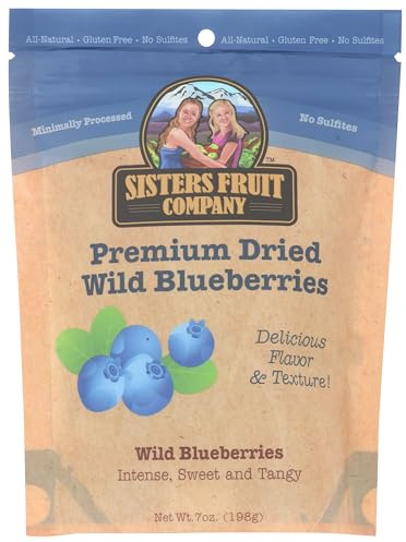 Sisters Fruit Company Premium Dried Wild Blueberries (Case of 3)