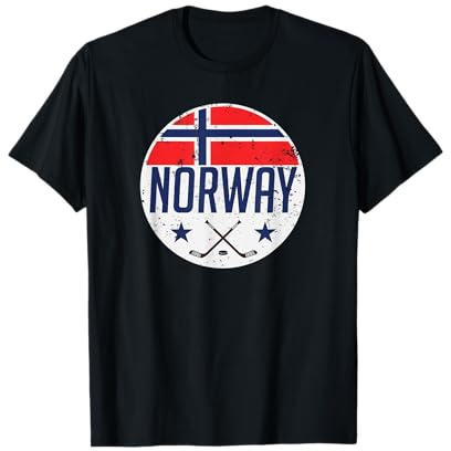 Norway Ice Hockey Flag Jersey Supporter Nordic Fan Gift T-Shirt