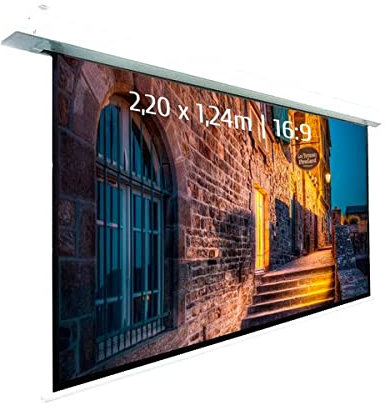 Ecran de Projection motorisé encastrable 2,20x1,24m 16:9 Wi-FI