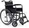 Fauteuil roulant pliant WELLCORE, Châssis en acier, Facile à plier, Dossier pliable, Repose-pieds pliable et amovible