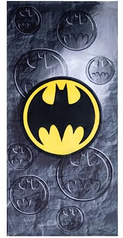 Franco Collectibles Batman DC Comics Super Soft Cotton Bath/Pool/Beach Towel, 60 in x 30 in, (Official) WB Product