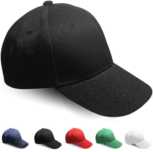 Fersora Gorra Negra, Gorras de Hombre Verano Transpirable, Gorra Mujer Verano para Deporte: Running, Tenis, Golf - Gorra Hombre Beisbol- Gorras Mujer - Bone Homem - Baseball Cap - Hats for Men