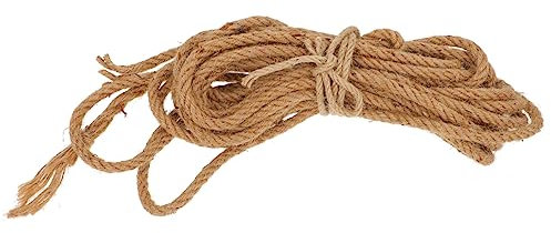 BESTonZON Cuerda de Yute Natural de 10 Mm Cuerda Tejida de 10 M Cuerda Decorativa para Fiestas Cordón para Embalaje de Manualidades