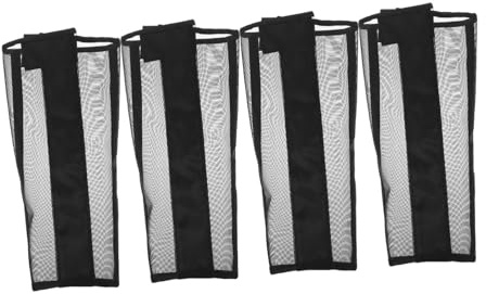TOYANDONA Botas Protectoras para Patas de Caballo Mosquitera, Malla Transpirable, Negro, Set de 4 Piezas, para Entrenamiento y Actividades al Aire Libre, Caballo Adulto