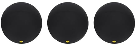 LUCKDANO Elastisk Squashboll 3st Professionell Squashboll – Elastiskt Gummi för Träning och Tävling – Yellow Dot – Idealisk för Seriösa Spelare och Nybörjare (Gul prick)