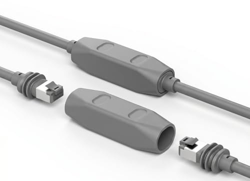 Starlink Ethernet-kabelkoppling för Starlink Gen 3 och Starlink Mini Dish, IP68 vattentät kontakt, förlängning till RJ45-kabel Kompatibel med Starlink Ethernet-adapter, Plug & Play stöder Cat7