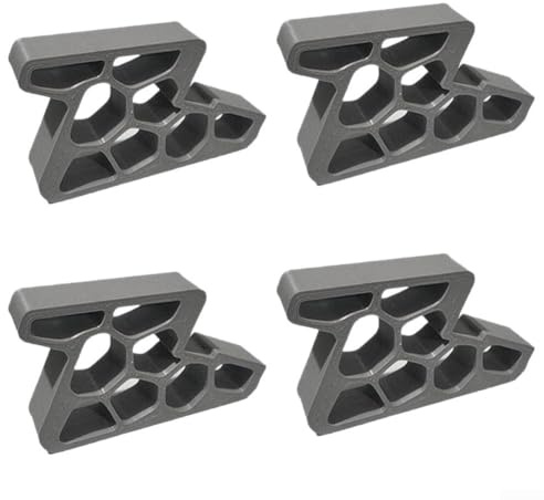 Paquete de 4 topes de ventana para puertas y muebles de seguridad con sistema de bloqueo seguro y diseño de absorción de golpes para una protección fiable de la pista