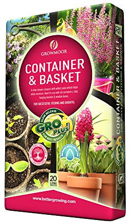 GROWMOOR Container & Basket Compost Multi Purpose Soil 20 Litre