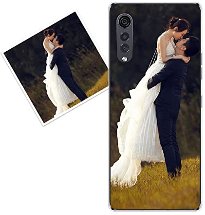 KARTXITAI personalisierte Handyhülle Kompatibel mit LG Velvet 5G,hülle selber gestalten-case personalisiert mit Foto,Bildern,oder Text selbst gestalten + 1 x Handykette Universal