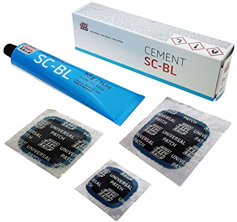 Stix Tip Top Reifen Reparatur Set Reifenflicken mit Cement SC-BL Kleber Pannenset Flickzeug