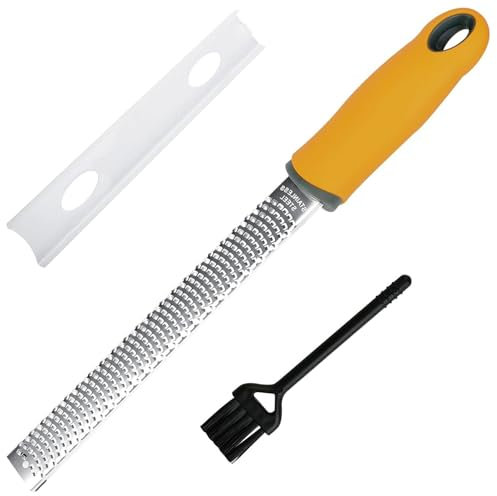 JYTDBCS Lemon Zester & Cheese Grater - Parmesan Cheese, Lemon, Ginger, Garlic, Nutmeg, Chocolate, Vegetables, Fruits - Razor-Sharp Stainless Steel Blade,microplane,microplane zester,Garlic Grater
