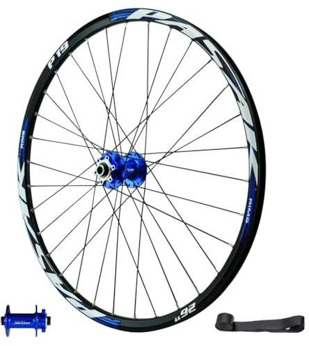 LPYDWZ 26 27,5 29 Tums MTB Cykelhjulsats, Skivbroms 142mm Genomgående Axel HG Förseglad Lagernav Cykel Främre Bakhjulsfälg for 7-11 växlad Kassett(THRU AXLE Front wheel,27.5 ER)
