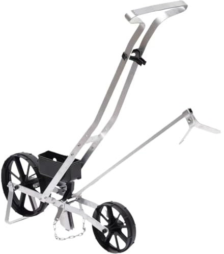 Legwfdthy Alta calidad Sembradora de mano Agricultura Sembradora Dippelmaschine sola fila Taladro Dibbelgerät Semillas de solo grano Seed Drill Sembler Jardín Dibbelmaschine para como maíz puerro