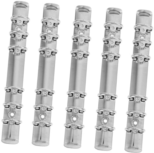 Gadpiparty 5 inserti per raccoglitori ad anelli, per quaderni e agende a fogli mobili, ricambio portatile per ricariche per organizer fai da te