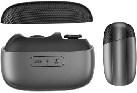 Electric Nail Trimmer with LED Light, 3-in-1 USB Rechargeable Nail Clipper for Toenails Care System Grey