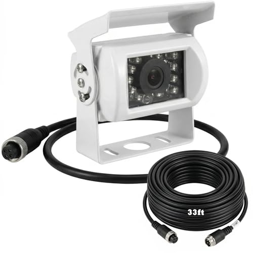 Telecamera di retromarcia per camion a 4 pin,impermeabile con cavo da 10 m
