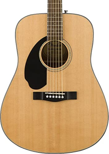 Fender CD-60S Left Handed Acoustic Guitar - Dreadnought Body - Natural