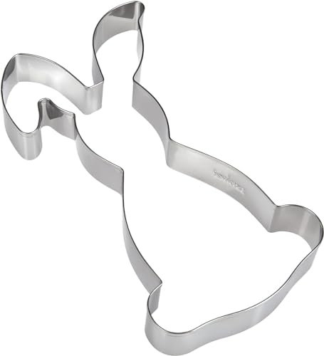 Zenker Hase Knickohr Ausstecher/Backrahmen – Premium Edelstahl 18/10, Spülmaschinenfest, Perfekte Osterbäckerei, 196x111x26mm
