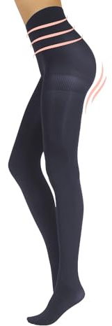 CALZITALY Collant Modellante Shaper & Push Up | Calze Opache Control Body | Nero, Blu | Taglia S M L XL, XXL | 100 DEN | Made in Italy (2 - S, Blu)