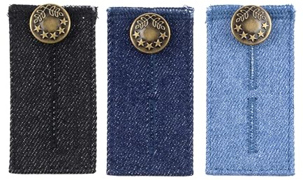 Your Day Mate Bekväm byxförlängare, för män och kvinnor, byxmidjeförlängare, förlänger byxlinningen upp till 5 cm, gör jeans bredare, midjeförlängare jeans, kjol