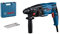 Bosch Professional GBH 2-21 Hammer Drill (110 V, with SDS Plus, incl. 3X SDS Plus Drill bits (6/8/10 mm), Auxiliary Handle, Machine Cloth, Depth Stop, Carrying Case)