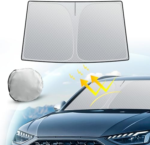 Hopfällbart UV-solskydd för bil lastbil SUV värmeisoleringsskydd (L)