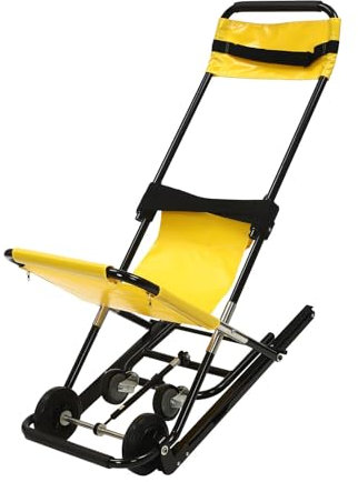 Montascale per scale Per scendere le scale, sedia a rotelle manuale, sedia a rotelle pieghevole, per il trasporto, sedia a rotelle con 2 ruote, 350 lbs