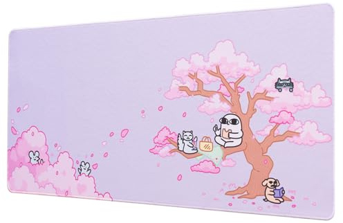 Alfombrilla de ratón XXL Ketnipz - Protector de Escritorio (Mouse Pad) Alfombrilla de Escritorio : Impermeable y Antideslizante (80X35 cm)