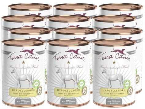 Terra Canis Cavallo con topinambur, cibo ipoallergenico per cani, 12x400g