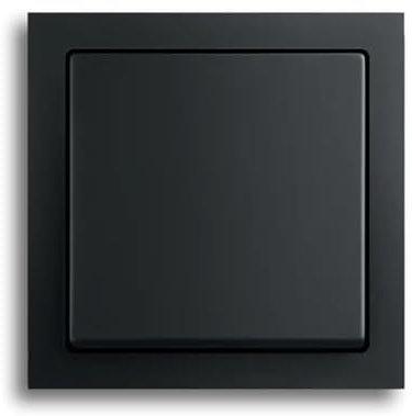 Busch-Jaeger future® linear Komplett-Set: 2000/6 US Wechselschalter Einsatz +1786-885 Wippe + 1721-885K Abdeckrahmen 1-fach, Future Linear schwarz matt