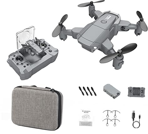ifundom 1 juego Dron Plegable con Cámara Mini Cuadricóptero para Fotografía Aérea de Transportar y Gran Autonomía