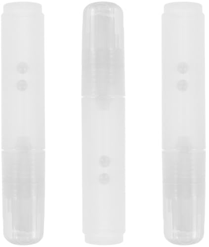 EXAOMBLE 3piezas Unidades Tubos Vacíos para Rotuladores Recargables de Pintura Marcadores de Plástico Transparentes Compatibles con Pinturas Acrílicas Alcohol para Graffiti Arte y