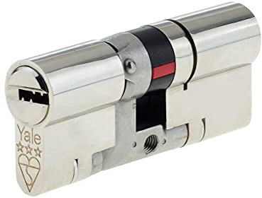 Yale Cilindro Doble Euro de 3 Estrellas, Alta Seguridad, Acabado en níquel, 35,45 (80 mm)