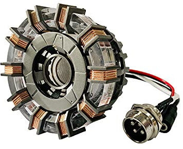 Lonyiabbi 1:1 Arc Reactor Lamp Heart Model prodotto finito vibrazione sensazione, nessun telecomando richiesto, nessun montaggio richiesto (MK2)
