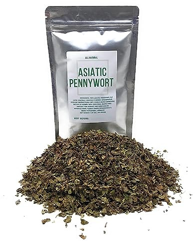 100% Natural Gotu Kola (Asiatic Pennywort) - Dried & Cut Centella Asiatica from Madagascar - Net Weight: 1.76 Oz / 50 Grams