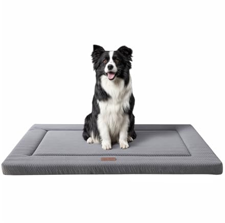 WESTERN HOME Hundekissen Mittelgroße Hunde Waschbar Hundebett Hundematte Schlafplätze & möbel für Hunde grau 90.2X59.7X3cm