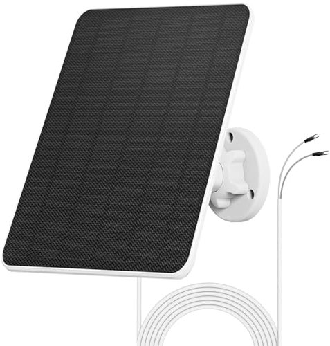 6W Solarpanel für Ring Doorbell, Video türklingel 2,Video türklingel 3/3 Plus,Video türklingel 4,Batterie Video Door Bell Plus,5V Solar Panel mit IP65 360° Einstellbare Halterung 3m Kabel