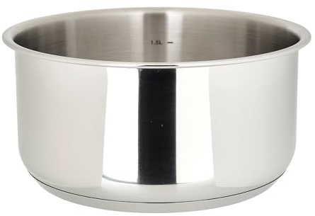 Sitram 715013 - Casseruola in acciaio inox, rimovibile, gamma SITRAMOVIBLE ARPEGE, Ø 18 cm H 9 cm, con marcatura litri, tutti i piani cottura, inclusa l'induzione, venduto senza il manico
