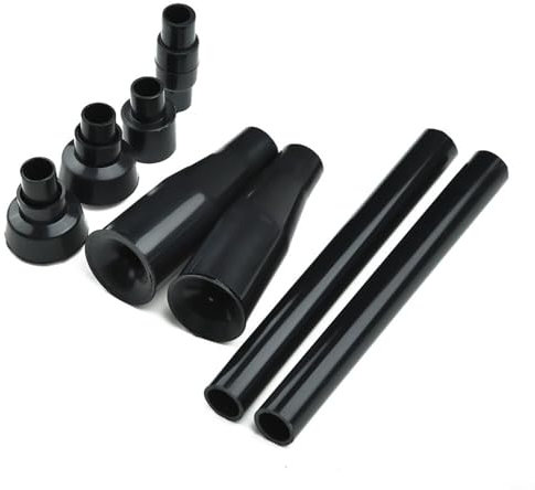 Aprilsunnyzone 8 cabezales de boquilla de fuente pequeña de plástico para bombas, estanque, acuario, pecera, piscina, kit de bomba de fuente de estanque de jardín, accesorios de cabezales de
