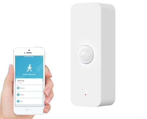 WiFi PIR Motion Sensor, For Tuya For Zigbee Smart Motion Detector, Real-time Alarm Notifications Home Security System, For Alexa Voice Control
