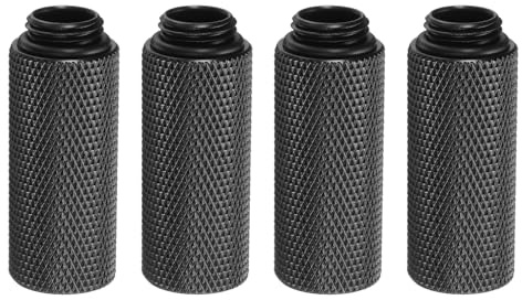 sourcing map 4 adattatori di raffreddamento ad acqua con filettatura G1/4 maschio a femmina 4 cm lunghezza colonna mini raccordo a compressione in rame con O-ring per computer PC sistema raffreddato