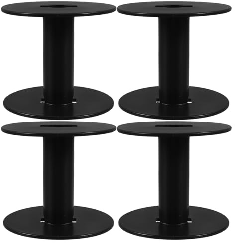 Ciieeo Reel Disc, 4pcs Plastic Thread Spools for Efficient Winding, Space-Saving Storage of Threads Cords and Wires, Empty Crochet Cords for Home and Studio