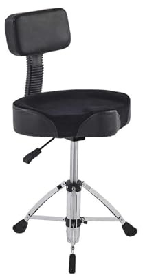 JIFGWBSP Tabouret De Selle,Tabouret De Bureau Relevable Et Pivotant,Tabouret De Batterie À Selle Debout,for La Pratique/Performance/enseignement,Facile À Assembler